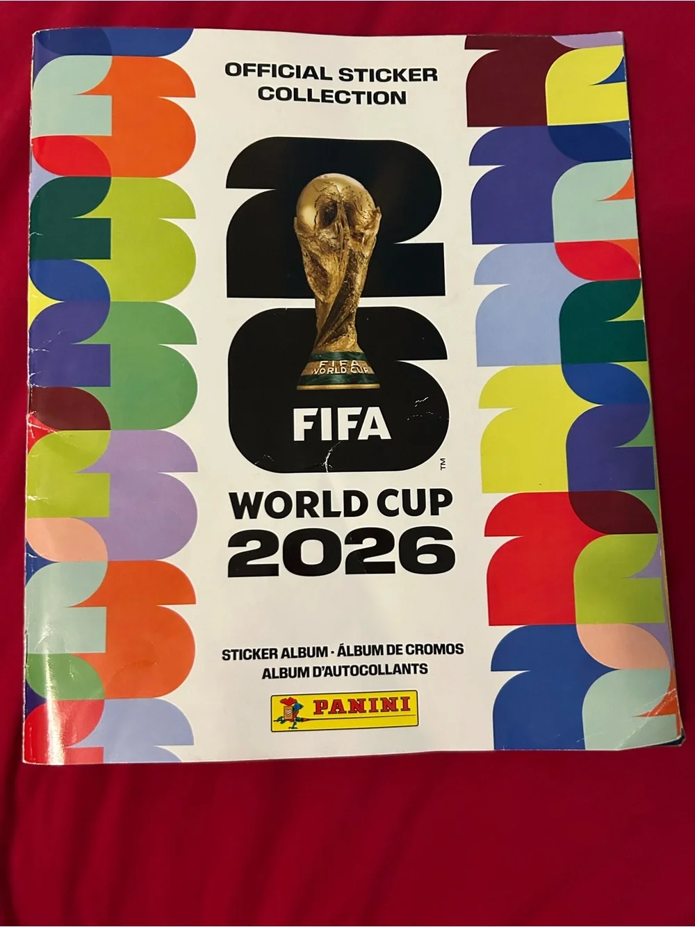 Panini World Cup 2026 Sticker Album - Multicolor with Gold Trophy